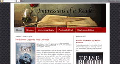 Desktop Screenshot of impressionsofareader.com