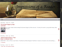 Tablet Screenshot of impressionsofareader.com